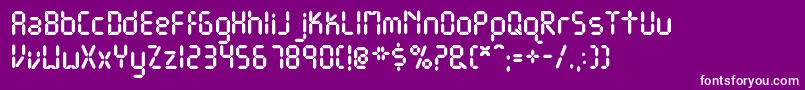 DjbGetDigital Font – White Fonts on Purple Background