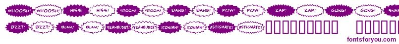 Comicfx ffy Font – Purple Fonts on White Background