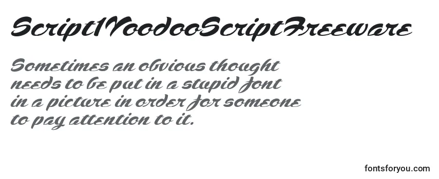Schriftart Script1VoodooScriptFreeware (57978)