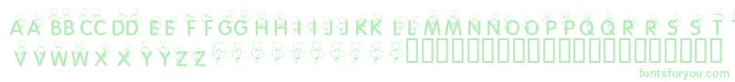 KrHeartBalloons-Schriftart – Grüne Schriften