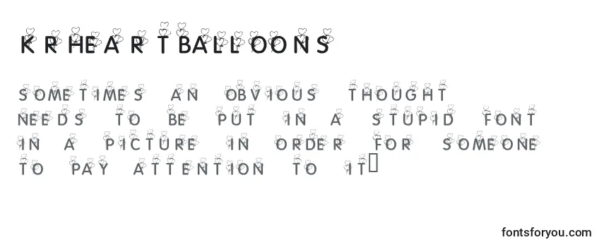 Шрифт KrHeartBalloons