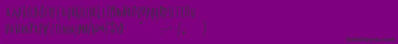 Spontanocondenso Font – Black Fonts on Purple Background