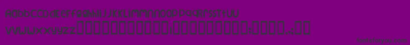 フォントNaturalLog – 紫の背景に黒い文字