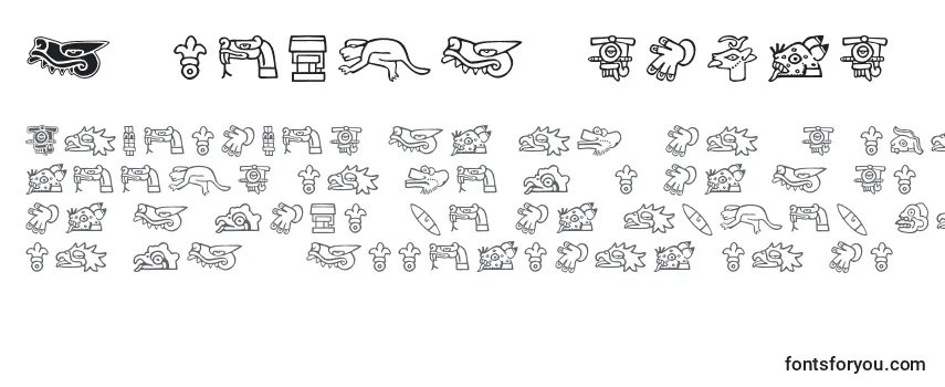 Aztecdaysigns -fontin tarkastelu