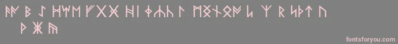 NorseCodeRegular Font – Pink Fonts on Gray Background