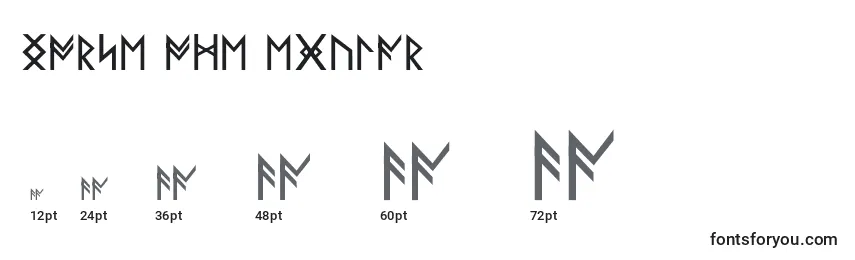 NorseCodeRegular Font Sizes