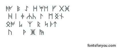 Überblick über die Schriftart NorseCodeRegular
