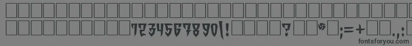 OrdensVkNormal Font – Black Fonts on Gray Background
