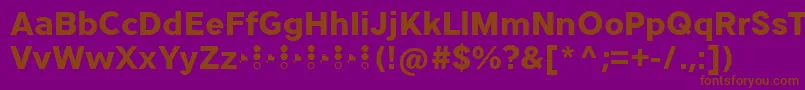 TripletaExtrabold Font – Brown Fonts on Purple Background