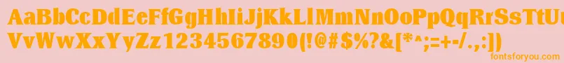 En savoir plus sur la police DresselBlackRegular Police DresselBlackRegular – polices orange sur fond rose