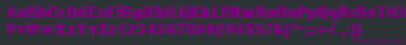 DresselBlackRegular Font – Purple Fonts on Black Background