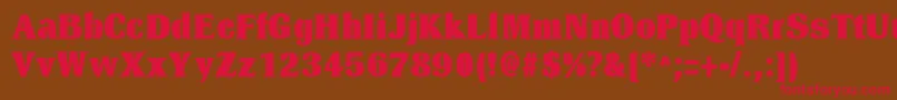 DresselBlackRegular Font – Red Fonts on Brown Background