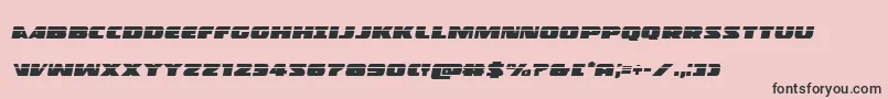 Policecruiserlasital-fontti – mustat fontit vaaleanpunaisella taustalla