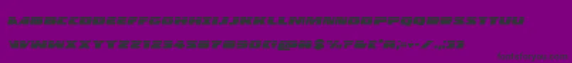 Policecruiserlasital Font – Black Fonts on Purple Background