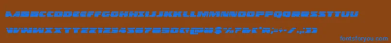 Policecruiserlasital Font – Blue Fonts on Brown Background