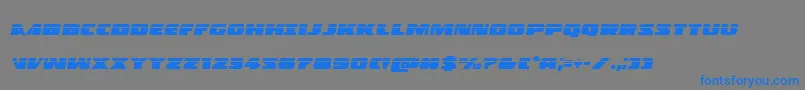 Policecruiserlasital Font – Blue Fonts on Gray Background