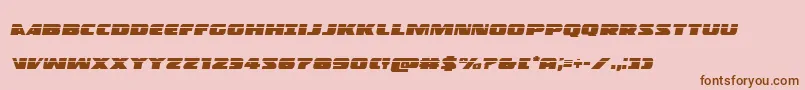 Policecruiserlasital Font – Brown Fonts on Pink Background