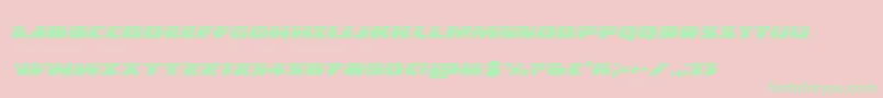 Policecruiserlasital Font – Green Fonts on Pink Background