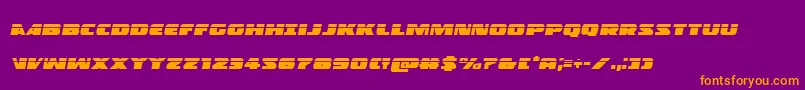 Policecruiserlasital Font – Orange Fonts on Purple Background