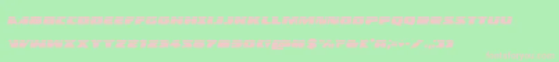 Policecruiserlasital-fontti – vaaleanpunaiset fontit vihreällä taustalla