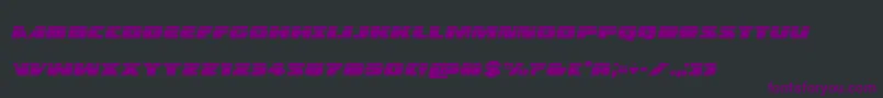 Шрифт Policecruiserlasital – фиолетовые шрифты на чёрном фоне