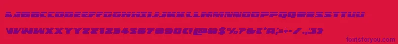 Policecruiserlasital Font – Purple Fonts on Red Background