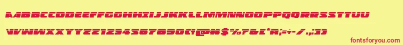 Policecruiserlasital Font – Red Fonts on Yellow Background