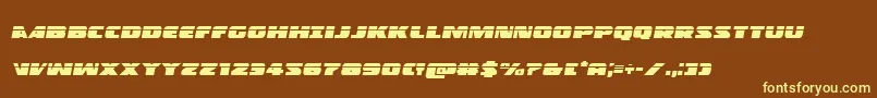 Policecruiserlasital Font – Yellow Fonts on Brown Background