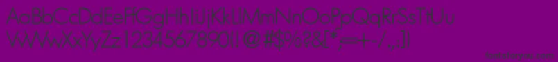 FunctiontwolightRegularDb Font – Black Fonts on Purple Background