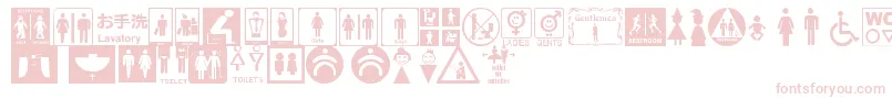 More about RestroomSignsTfb Font RestroomSignsTfb Font – Pink Fonts on White Background