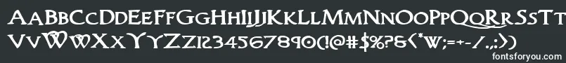 Шрифт Woodgodboldexpand – белые шрифты