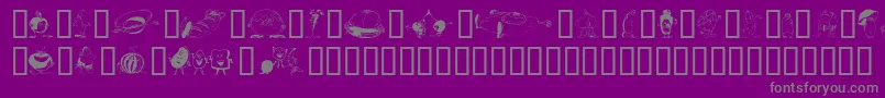 More about Yummi Font Yummi Font – Gray Fonts on Purple Background