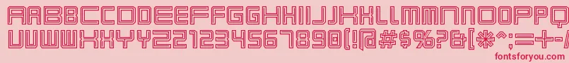 KarnivoreTecca Font – Red Fonts on Pink Background