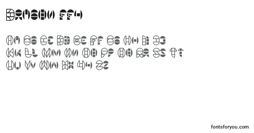 Schriftart Dragon ffy – Alphabet, Zahlen, spezielle Symbole