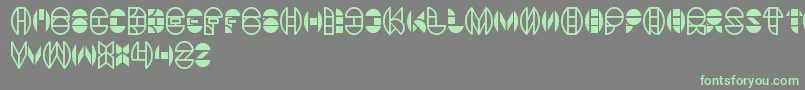 Dragon ffy Font – Green Fonts on Gray Background