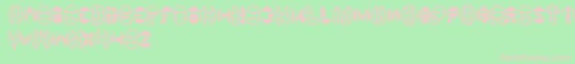 Dragon ffy Font – Pink Fonts on Green Background