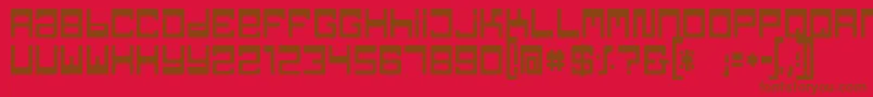 TpfJaib Font – Brown Fonts on Red Background