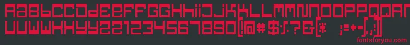 TpfJaib Font – Red Fonts on Black Background
