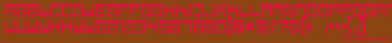 TpfJaib Font – Red Fonts on Brown Background