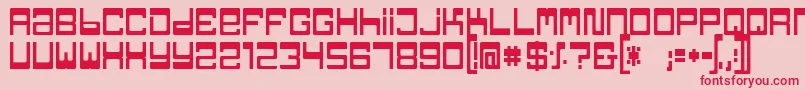 TpfJaib Font – Red Fonts on Pink Background