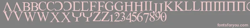 Empiric Font – Pink Fonts on Gray Background