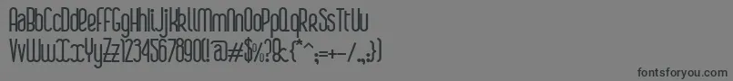 フォントBoaР™Bold – 黒い文字の灰色の背景