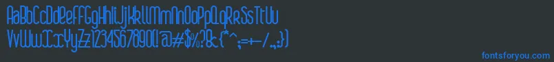 BoaР™Bold Font – Blue Fonts on Black Background