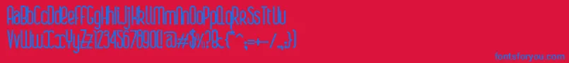 BoaР™Bold-fontti – siniset fontit punaisella taustalla