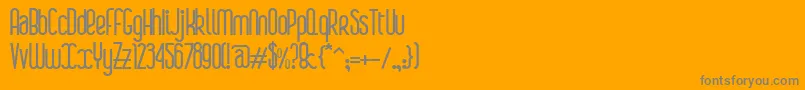 フォントBoaР™Bold – オレンジの背景に灰色の文字