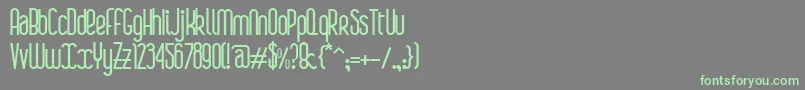 BoaР™Bold Font – Green Fonts on Gray Background