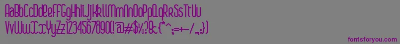 BoaР™Bold Font – Purple Fonts on Gray Background