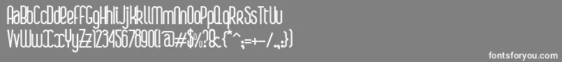 BoaР™Bold Font – White Fonts on Gray Background