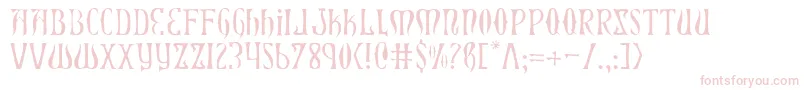 XiphosLight Font – Pink Fonts on White Background