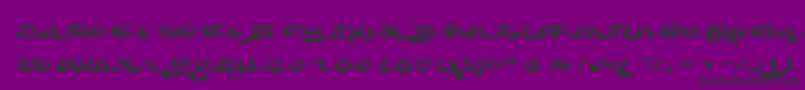 Crapg Font – Black Fonts on Purple Background